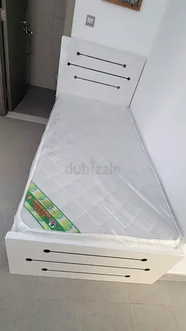 Brand new mdf single bed with medical mattress available.