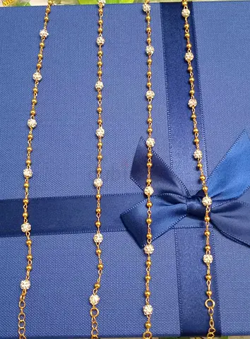 Gold plated Anklets (set of 2)