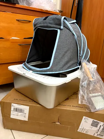 Cat litter box stainless steel XXL