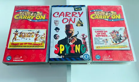 3 Carry On Vintage VHS tapes