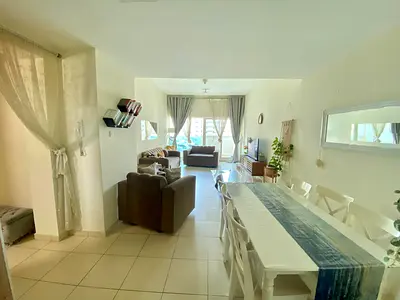 A fantastic opportunity to buy in Ajman One project: a distinctive apartment consisting of two bedrooms and three bathrooms with a spacious area of