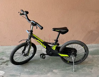Java 20-inch Kids Bike (Black/Green) — Good Condition