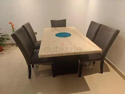 Marble Dining Table Set