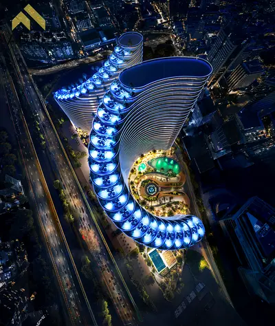 No Commission\high ROI \1 Bedroom Apartment | Binghatti Skyflame 2 | Skyline & Pool Views\cash