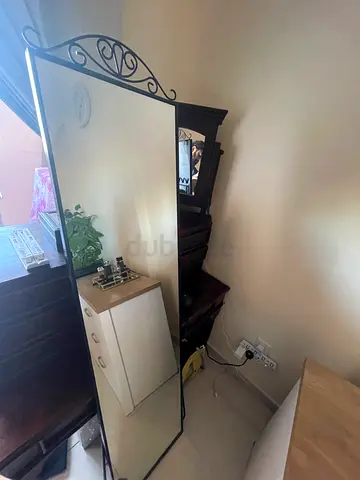 Elegant Full-Length Mirror with Stand