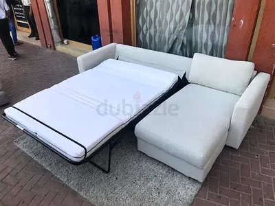 IKEA Vimle L shape Sofa Bed Beige Excellent Condition