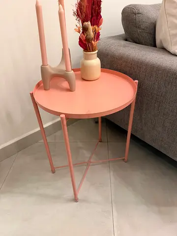 Pink sidetable
