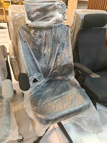 My Black Ergonomic Office Chair with Headrest -