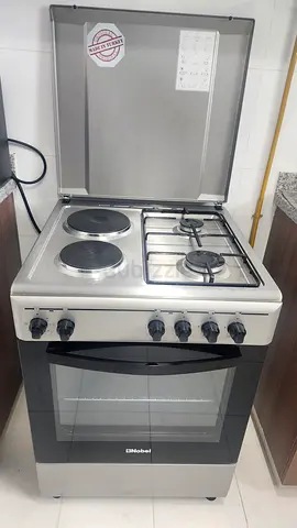 4-zone cooker with oven (gas burners + electric hotplates) - used, working