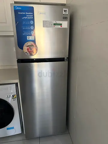 Midea 495L Double Door Refrigerator (338L Net), No Frost, Multi-Air Flow, Smart Sensor