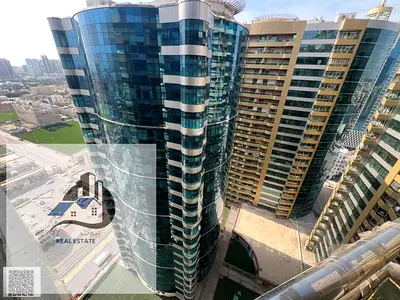 For annual rent in Ajman, one bedroom and living room, Horizon Towers, Al Rashidiya 1