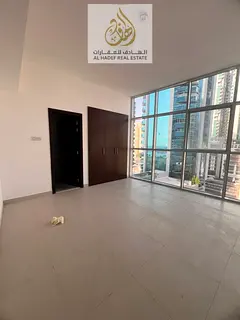 Two bedroom apartment for rent in Sharjah Al Majaz 1 with maid room 4 bathrooms free parking gym and