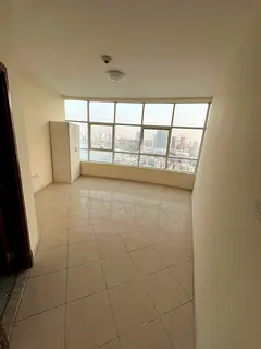 For annual rent: One-bedroom apartment with a panoramic view of Ajman Creek in the Orient Towers