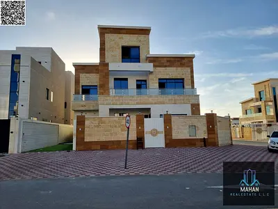 Villa for sale, including registration and ownership fees, on the main street, ready to move in, in one of Ajman's most prestigious areas. Freehold ow