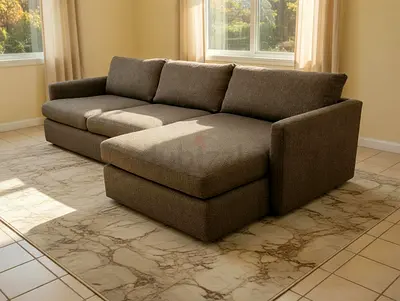 Lounge deep Cratebarrel L shape sofa