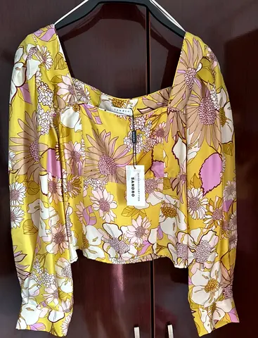 Shorts Marella, blouse Sandro