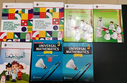 Grade 3 books Ministry books with Mathematics Text book for Habitat School, Al Jurf, Ajman