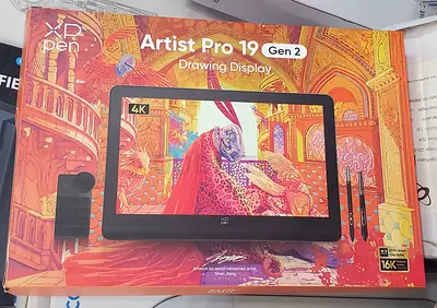 XP-PEN Artist Pro 19 (Gen 2) 4K Resolution 19-inch Display, Calman Verified, Dual 16K Ultrasensitive