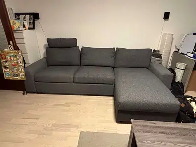 Ikea vimle L shape sofa bed with mattress