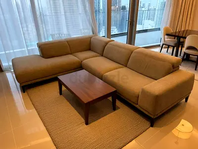 Natuzzi Italian L shape sofa