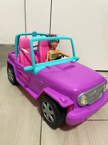 Doll with purple convertible car, doll with gym set with accessories, mommy doll with baby full set.