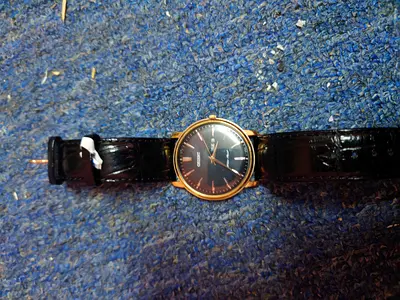 Orient FUG1R004B6 Capital quartz mens watch with a black dial,