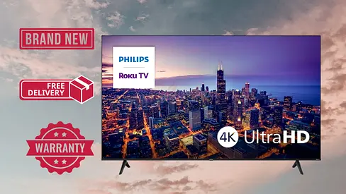 Philips 75 inch Entertainment Series 6000 series 4K Ultra HD LED Roku TV 75PUL6645