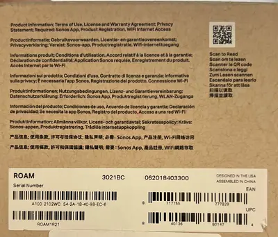 Sonos Roam Portable Smart Speaker