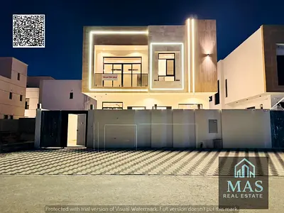 فيلا مودرن بتصميم مميز في الزاهي – عجمان | شامل الكهرباء والمياه والمكيفات المركزية | تملك حر وتمويل بنكي متاح
