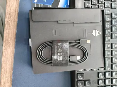 Samsung Galaxy Fold 4 (Beige) Box and Original Cable