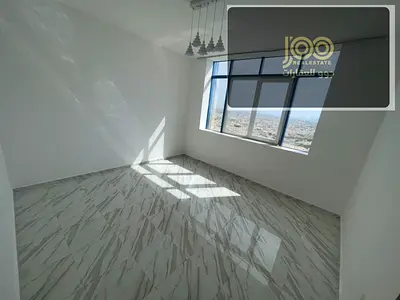 Super deluxe 3-bedroom apartment in Al Naeemiya 3, Khalifa Street, 2 bathrooms, balcony, open view, spacious, AED 64k–65k, 4–5 payments, AED 5k deposi