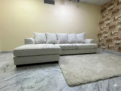 The One Brand Kingston beige color lshape sofa