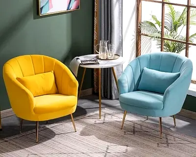 Stylish Armchairs in Vibrant Colors