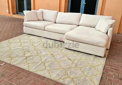 CrateBarrel Lounge Deep feather filled L Shape Sofa