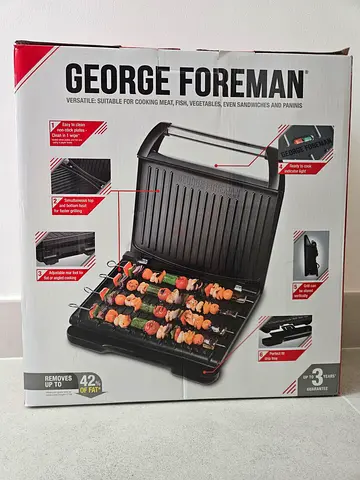 George Foreman Steel Grill Large