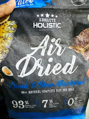 50 AED- 1k Holistic Air Dried Dog Food Blue Mackerel  Lamb