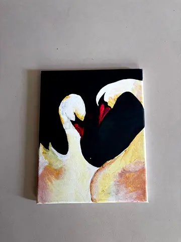Canvas acrylic painting