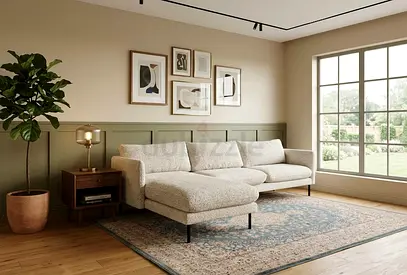 Corner Sofa L Shape | Best for Living Room Description: Spacious L shape sofa with modern touch. Sof