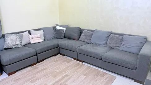 Cozy Grey Sectional Sofa