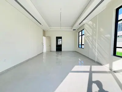 Concat number BRAND NEW VILLA FOR SALE FIRST SHAFTING IN HOSHI SHARJAH SALE PRICE 4.8m 5BHK VILLA 7washroom Maid room Gig hall Pool Kids play AERA