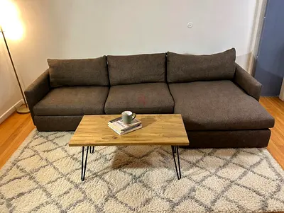 L-Shaped Cratebarrel Sofa