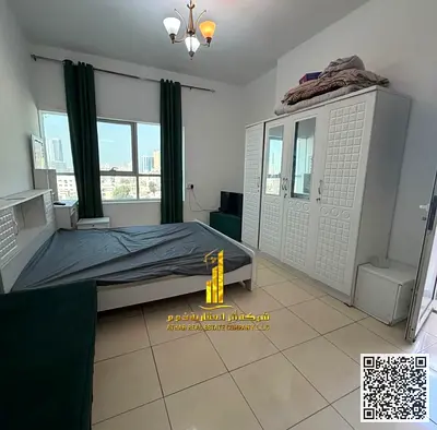 استوديوVIP✨مفروش بالكامل مع بلكونه و مطبخ مفتوح. عجمان الاورينت تاور. للإيجار الشهري.الإيجار يشمل الفواتير والإنترنت وموقف