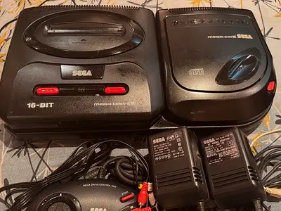 Sega Mega Drive 2 + Mega-CD 2 Console Pal Europe