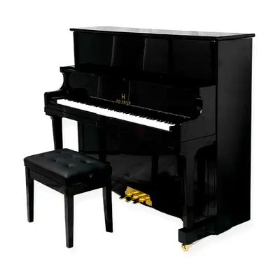 Heinrich HN-125E Upright Piano - Black