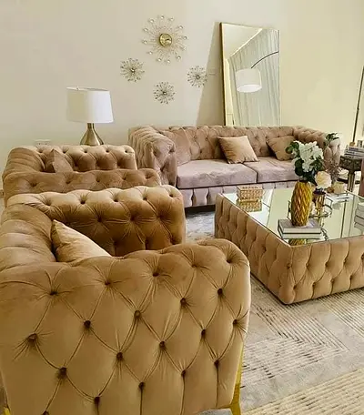 Luxury Fabric Sofa – Elegant  Durable Design