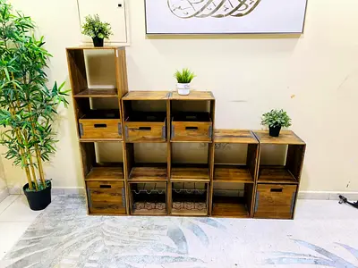 Stylish Wooden Storage Unit
