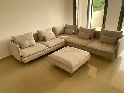 Almost brand new condition six seater ikea Soderhim corner sofa