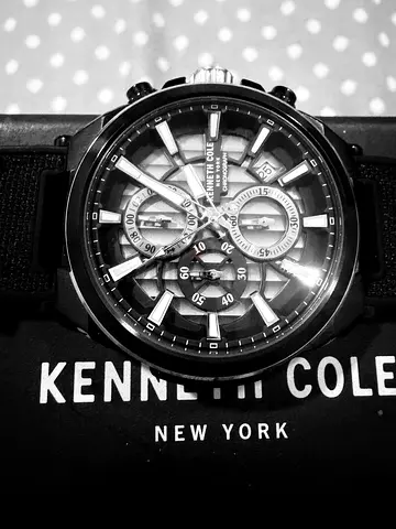 Kenneth Cole New York mens chronograph watch - black strap