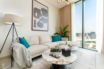 شقة هادئة من غرفة نوم واحدة في شوبا هارتلاند | 10 دقائق إلى دبي مول