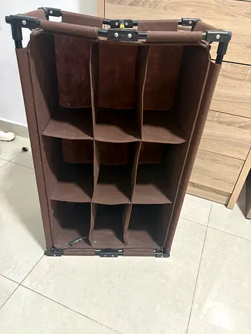 Portable shoe rack or organizer also